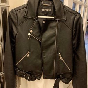 Black Faux Leather Jacket